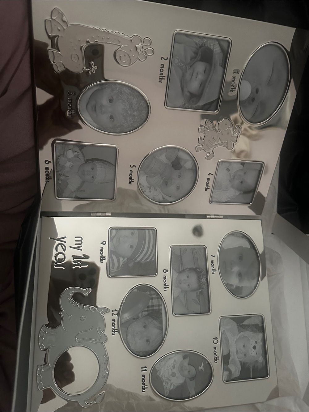 My 1st Year Silver Baby Memory Frame